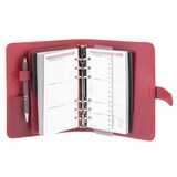 thumbnail of Ruitertassen Terminplaner A6 (16x20cm) Leder rot Terminkalender mit Systemeinlage und Kalender 1 Woche auf 2 Seiten