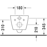 thumbnail of ME by Starck Wand-WC Compact Rimless tief, 370 x 480 mm  weiß