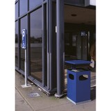 thumbnail of PROREGAL Metall Kombiascher mit abnehmbarem Dach | 80 Liter, HxBxT 95,5x50x50cm | Inkl. Befestigungsmaterial für Bodenmontage | Blau