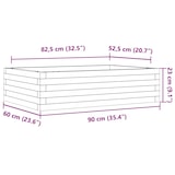 thumbnail of vidaXL Pflanzkübel 90x60x23 cm Kiefernholz Imprägniert