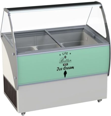 Speiseeisvitrine Eistheke Eisvitrine Eistruhe Verkaufstheke -22/-15°C 290L
