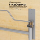 thumbnail of bümö Klapptisch weiß 160 x 80 cm klappbar & fahrbar, klappbarer Schreibtisch auf Rollen, Klappschreibtisch, Tisch klappbar, Klappbarer Tisch,