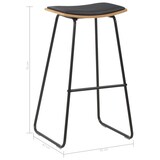thumbnail of Tabourets De Bar Lot De 6 Noir Similicuir