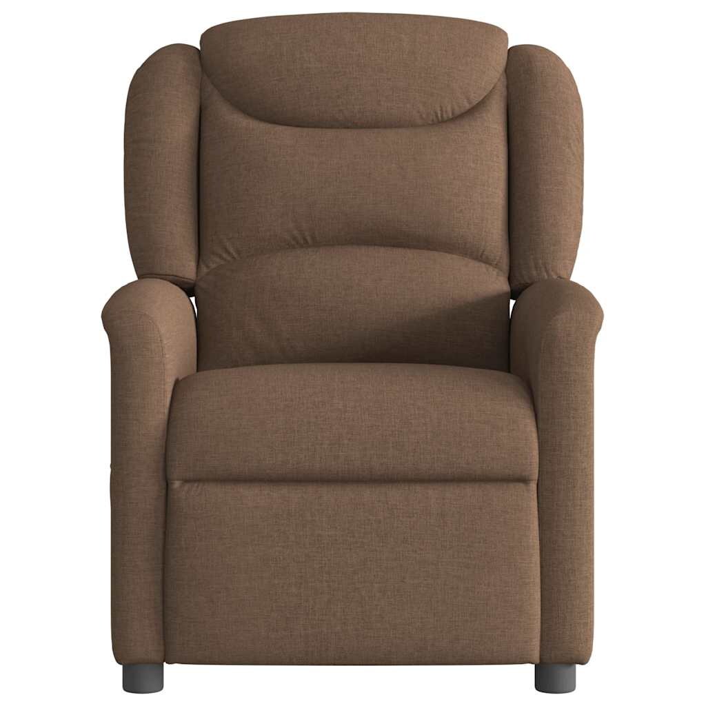 vidaXL Massagesessel Braun Stoff