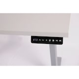 thumbnail of Gestell für Schreibtisch stufenlos elektrisch höhenverstellbar BxTxH: 118x70x(62-127)cm lichtgrau, mit Memory-Funktion für alle gängigen Tischplatten