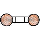 thumbnail of Aquecedor de pátio Sunred Indus II brilhante pendurado preto 3000 watts