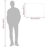 thumbnail of vidaXL Küchenrückwand Weiß 70x50 cm Hartglas