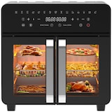 thumbnail of Heißluftfritteuse 23L Dual Zone - XXL Airfryer mit French Door | Heissluftfritteuse Ofen mit Doppelkammer, 15 Programme, 2200W, 12 Zubehör, 50-200℃