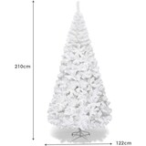 thumbnail of Albero di Natale artificiale COSTWAY con supporto in metallo, aghi in PVC, albero artificiale