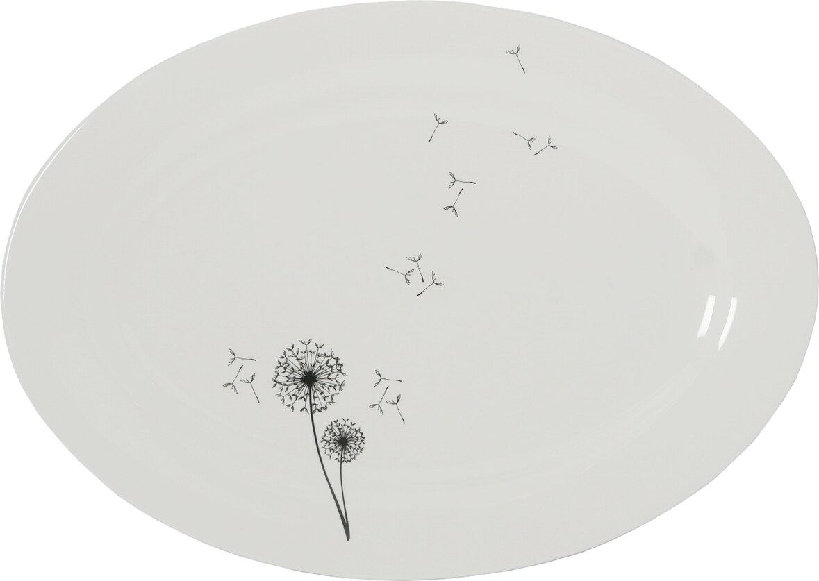 R&B Servierplatte| Wunschblume | Porzellan | Pusteblume