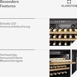 thumbnail of Klarstein Rhone 28 Uno Weinkühlschrank | 28 Flaschen | LED-Steuerung | Push-to-Open | leise Schwarz