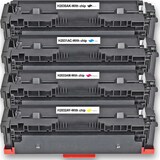 thumbnail of 4 Toner Set für HP Color LaserJet Pro MFP M 454 dw Gigao-Tonerkassetten alle Farben 415A kompatibel MFP-M454dw