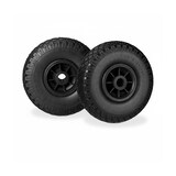 thumbnail of Relaxdays Sackkarrenrad 2er Set, pannensichere 3.00-4" Vollgummireifen, 25mm Achse, bis 80 kg, 260x85 mm, schwarz