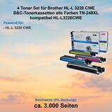 thumbnail of 4 Toner Set für Brother HL-L 3220 CWE D&C-Tonerkassetten alle Farben TN-248XL kompatibel HL-L3220CWE