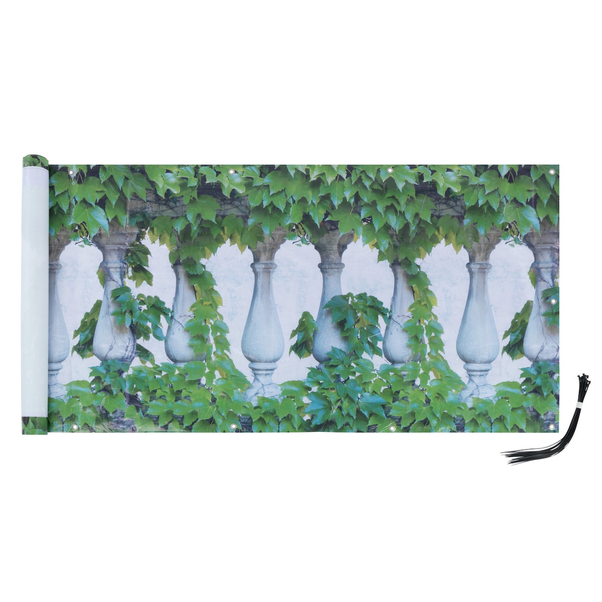 Maximex Balkon-Sichtschutz naturfrohem Efeu-Motiv, 5 m