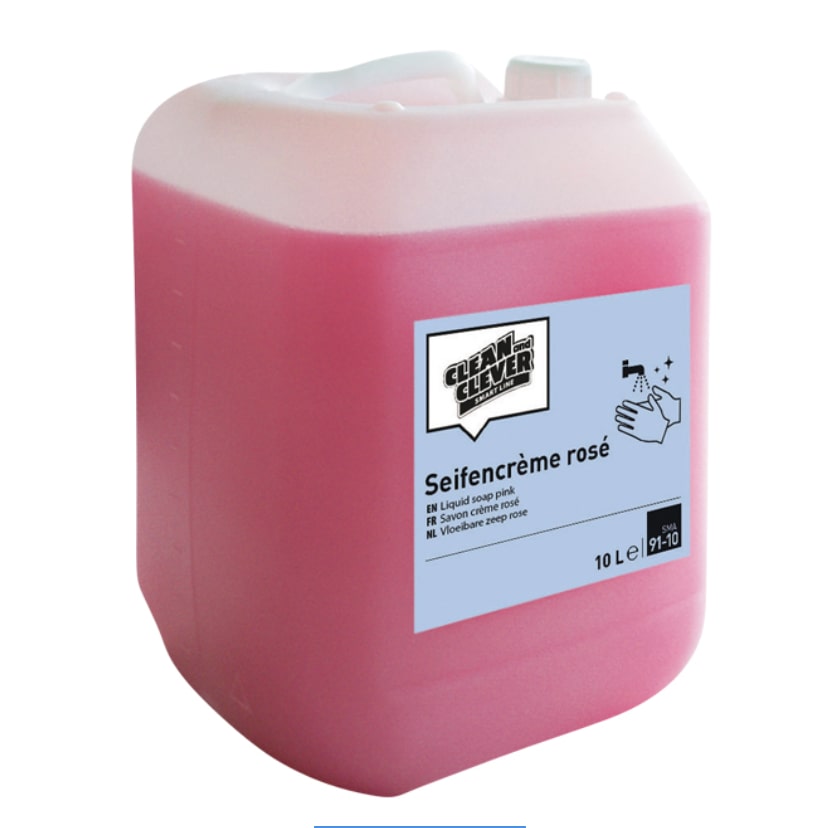 Clean + Clever Seifencreme Rosé, 10 ltr. Kanister