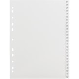 thumbnail of Soennecken Register 2119 DIN A4 1-52 volle Höhe PP weiß