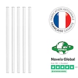 thumbnail of 5 pailles en verre borosilicate Maître verrier réutilisables à vie | Novela Global