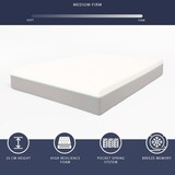 thumbnail of Tweepersoonsmatras 160 X 200 | Memory Breeze + pocketveren | 25 cm | Medisch | Ademend en antibacterieel