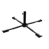 thumbnail of Metall Sonnenschirmständer Schirmständer Schirmhalter Kreuzfußständer schwarz