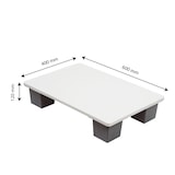 thumbnail of GILAC Quart-palette contact alimentaire 60 x 40 - Blanc G052262