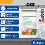 thumbnail of Exquisit Einbaukühlschrank mit Gefrierfach, 118 Liter Nutzinhalt, Einbaukühlschrank 88cm, Einbaugerät, 4-Sterne-Gefrierfach, EKS5131-4-E-040E weiss