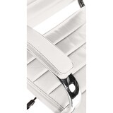 thumbnail of Silla de oficina Mollis de cuero auténtico Blanco