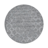 thumbnail of Teppich Wohnzimmer 3D Geometrisch Modern Waschbar Strapazierfähig Esszimmer OEKO-TEX Rund Grau 80x80 cm Gekettelt – GENF von Kadima Design