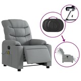 thumbnail of vidaXL Massagesessel Elektrisch Hellgrau Stoff