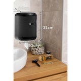 thumbnail of Dispensador Papel Secamanos Color Negro para bobinas de Mecha de hasta 210mm, Incluye Llave de Seguridad, Resistente y Duradero