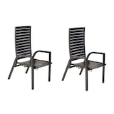 thumbnail of Merxx Siros Sessel Set 2tlg., 2 Sessel, mit Gasdruckfeder, Aluminium, Graphit