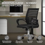 thumbnail of Ergonomischer Bürostuhl mit Armlehnen Netzgewebe Schwarz mit Rollen