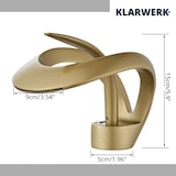 thumbnail of NAVIS | Design Waterval Kraan Badkamer Wit Badkamer Kraan | Elegante premium roestvrijstalen kraan voor spoelbakken | Hotelmengkraan 2 aansluitingen