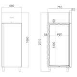 thumbnail of Congélateur EASYLINE 429 L / 1 porte GN1/1, 680 x 710 mm