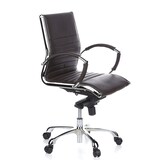 thumbnail of Bürostuhl / Chefsessel PARMA 10 Leder braun Chrom hjh OFFICE