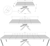 thumbnail of Ausziehtisch 180/440x90 cm Volantis Premium Walnuss mehrfarbig Beine 4/B