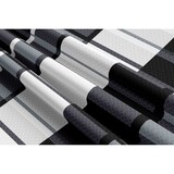 thumbnail of Bettwäsche 135x200 Mikrofaser Gestreift Grau Schwarz Beige Ornamente Set leicht 2tlg