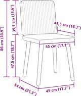 thumbnail of vidaXL Esszimmerstühle 6 Stk. Dunkelgrau Stoff