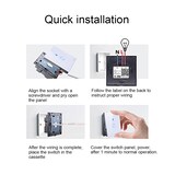 thumbnail of Interrupteur Connecté Alexa Google Home Tactile Verre Trempé Support Android iOs YONIS