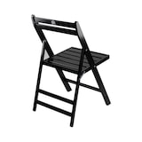 thumbnail of Packung mit 2 Klappstühlen aus Bambusholz schwarzem 42,5 x 47,5 x 79 cm O91