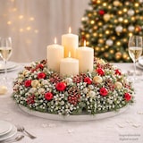 thumbnail of Nass Steckschaum Kranz 40cm auf Hartschaumunterlage Frischblumen Schnittblumen Steckmasse Steckschwamm Blumensteckschaum Ring Groß Floristik