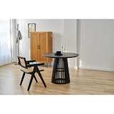 thumbnail of SIT Möbel Esstisch Ø 100 cm | klar lackiert | rund | Hevea & Holz-Furnier | schwarz | B 100 x T 100 cm H 77 cm | 07107-91 | Serie TISCH