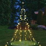 thumbnail of Garten-Lichterpyramide mit 200 LEDs Lichterkette Beleuchtung Weihnachtensdeko