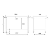 thumbnail of COMBISTEEL - Plan de travail 1300mm inox