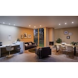 thumbnail of Paulmann LED Einbauleuchte Smart Home Zigbee Nova Plus Coin  schwenkbar  rund 84mm 50° 6W 470lm 230V dimmb Tunable White Eisen gebürstet 92961