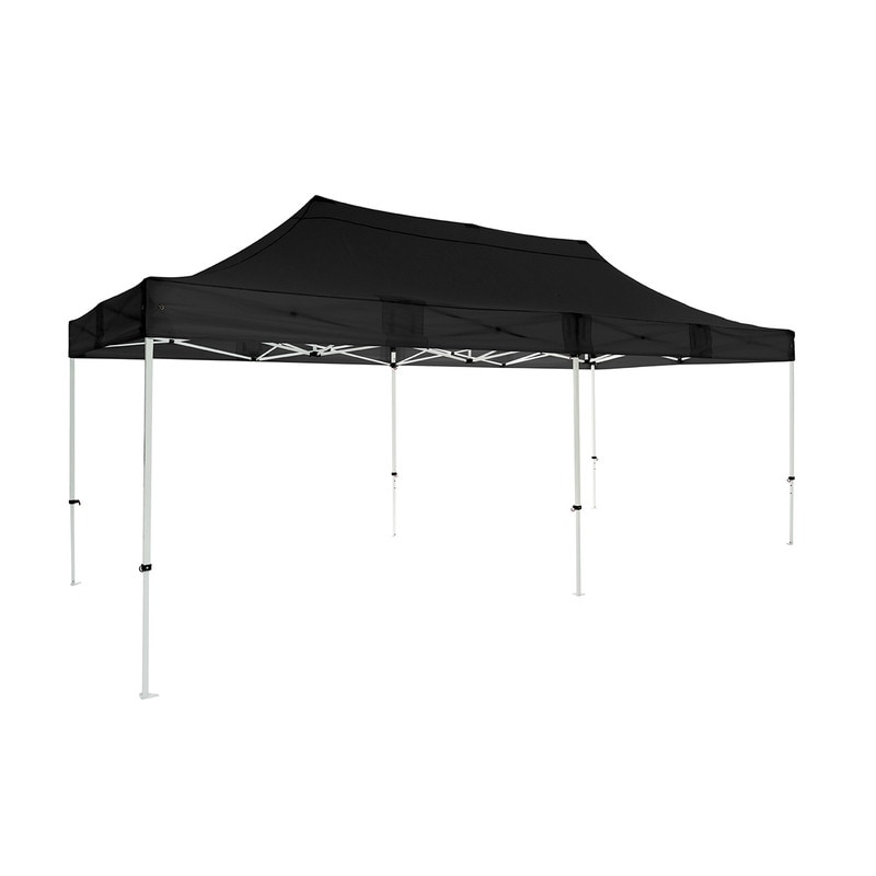 Tenda Pavilhão Dobrável Profissional 3x6m Preta | Estrutura Aço Reforçado 32x32x1 mm | Resistente para Exterior e Eventos