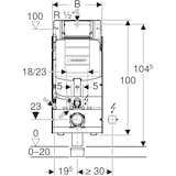 thumbnail of Geberit GIS WC-Element mit Unterputz-Spülkasten UP320, Bauhöhe 1140 mm