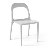 thumbnail of Lot de 4 chaises en plastique blanc