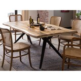 thumbnail of SIT Möbel Mango houten eettafel, frame in antiek zwart | B 240 x D 100 x H 75 cm | natuur | 15284-11 | Serie TISCHE & BÄNKE