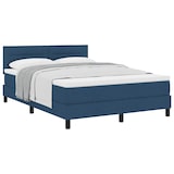 thumbnail of vidaXL Boxspringbett mit Kissen mit Kopfteil Blau 160 x 200 cm Stoff